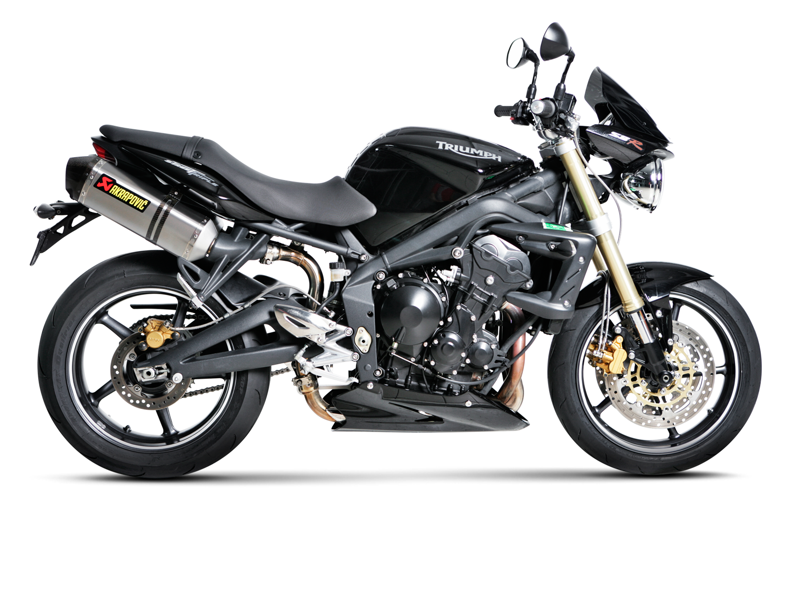 exhaust street triple 675