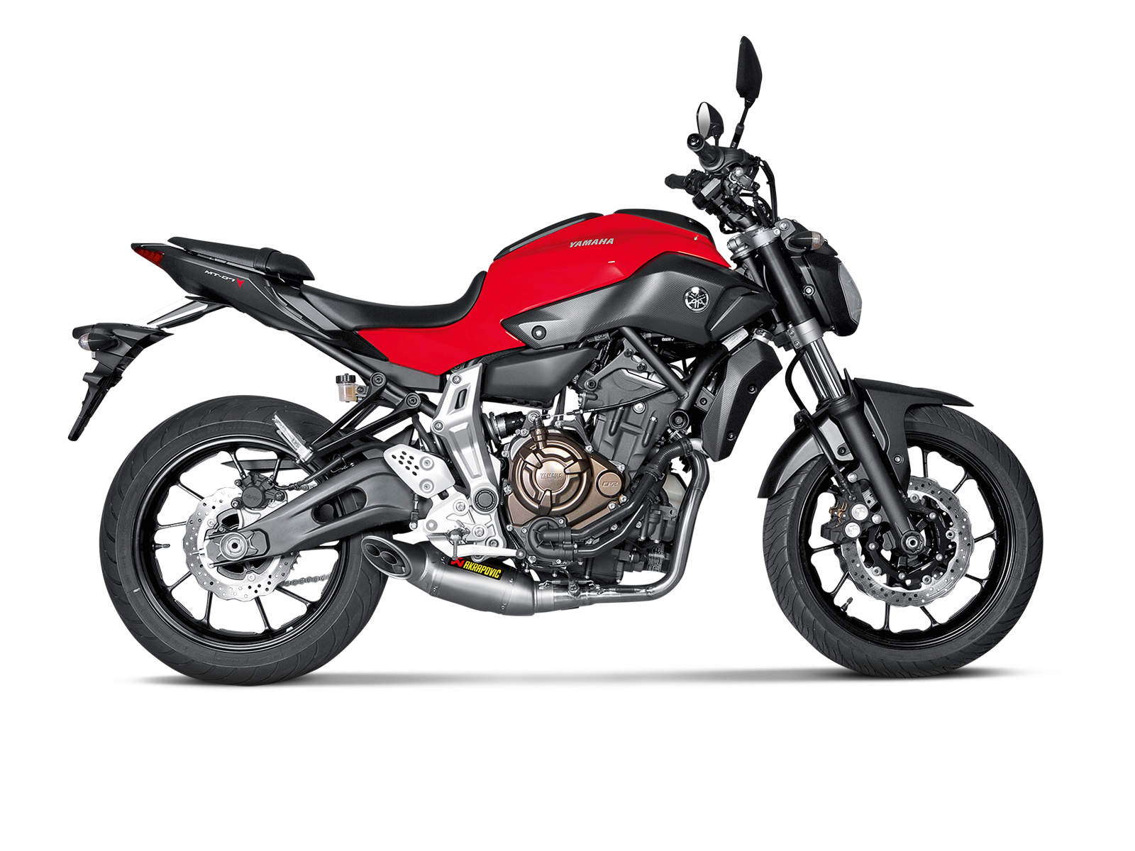 akrapovic titanium full exhaust system yamaha mt 07