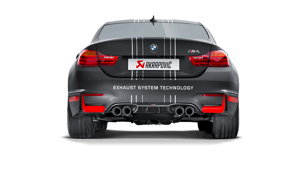 Bmw M3 F80 2018 Rear Carbon Fiber Diffuser Matte Akrapovic Car Exhaust