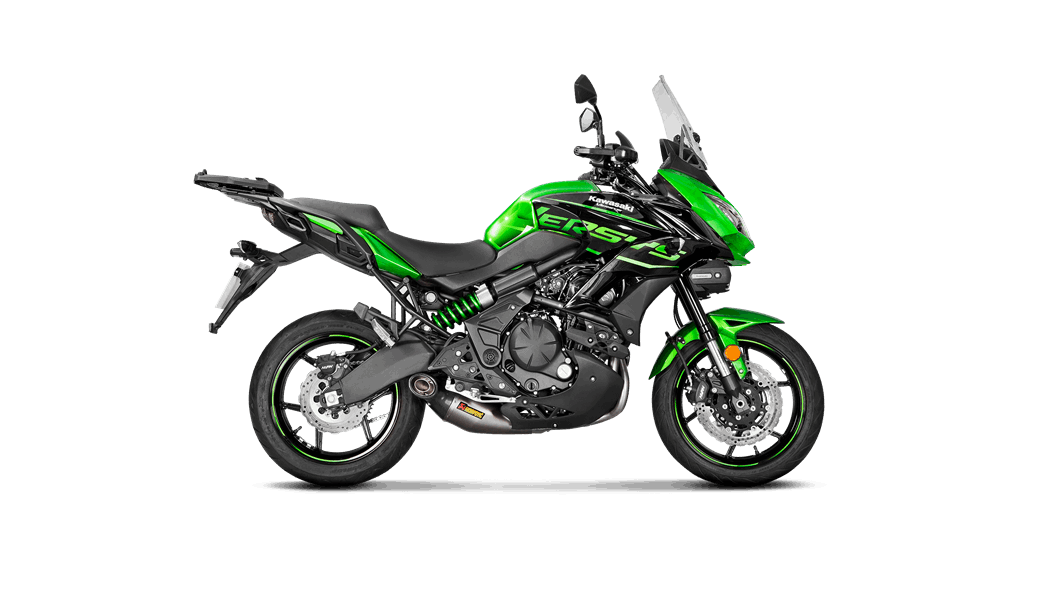 Whitney Andrew Halliday Tegne forsikring Kawasaki Versys 650 2018 Racing Line (Titanium) - Akrapovič Motorcycle  Exhaust