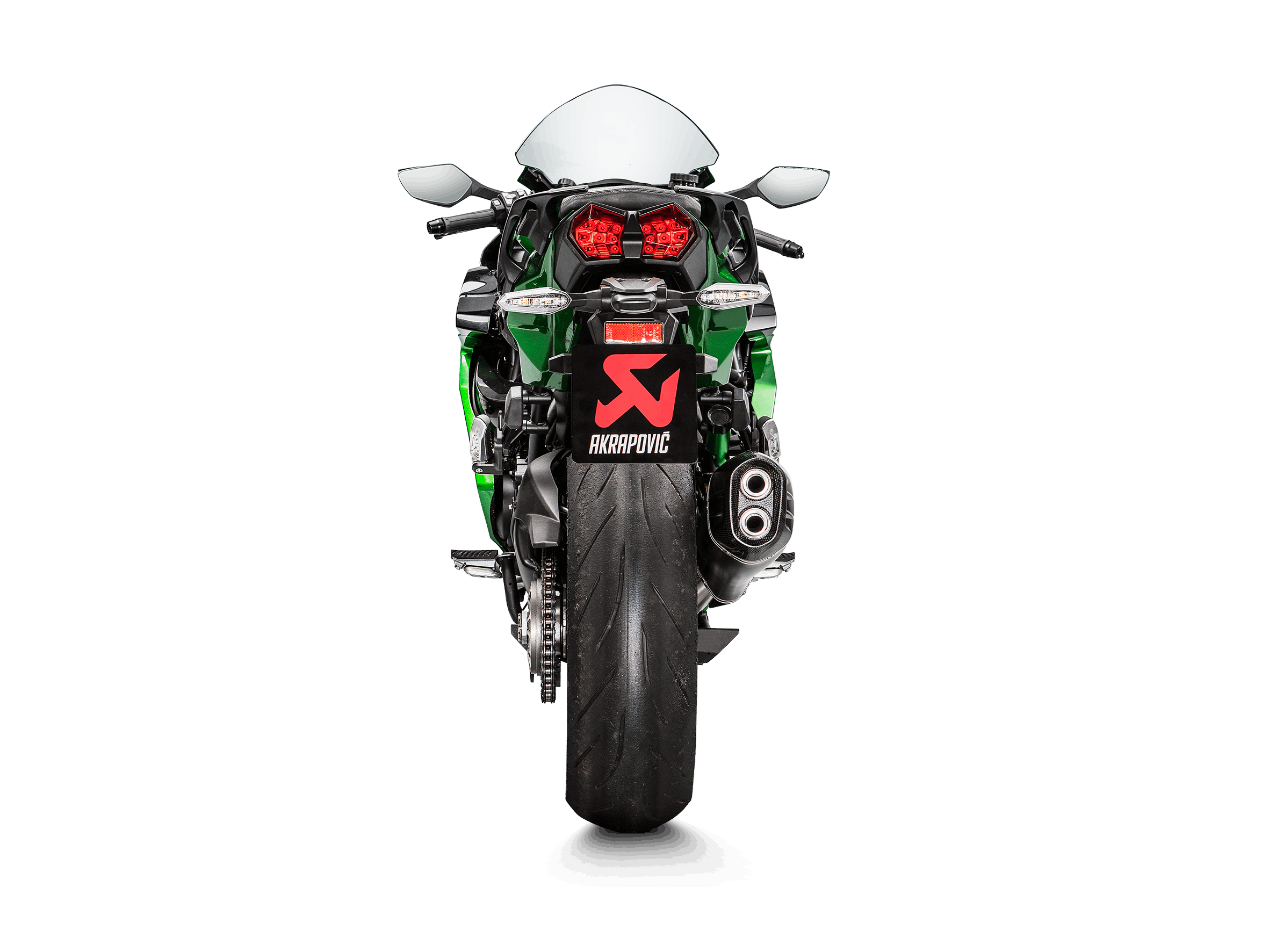 Kawasaki Ninja H2 SX 2020 Slip-On Line (Titanium) - Akrapovič Motorcycle  Exhaust