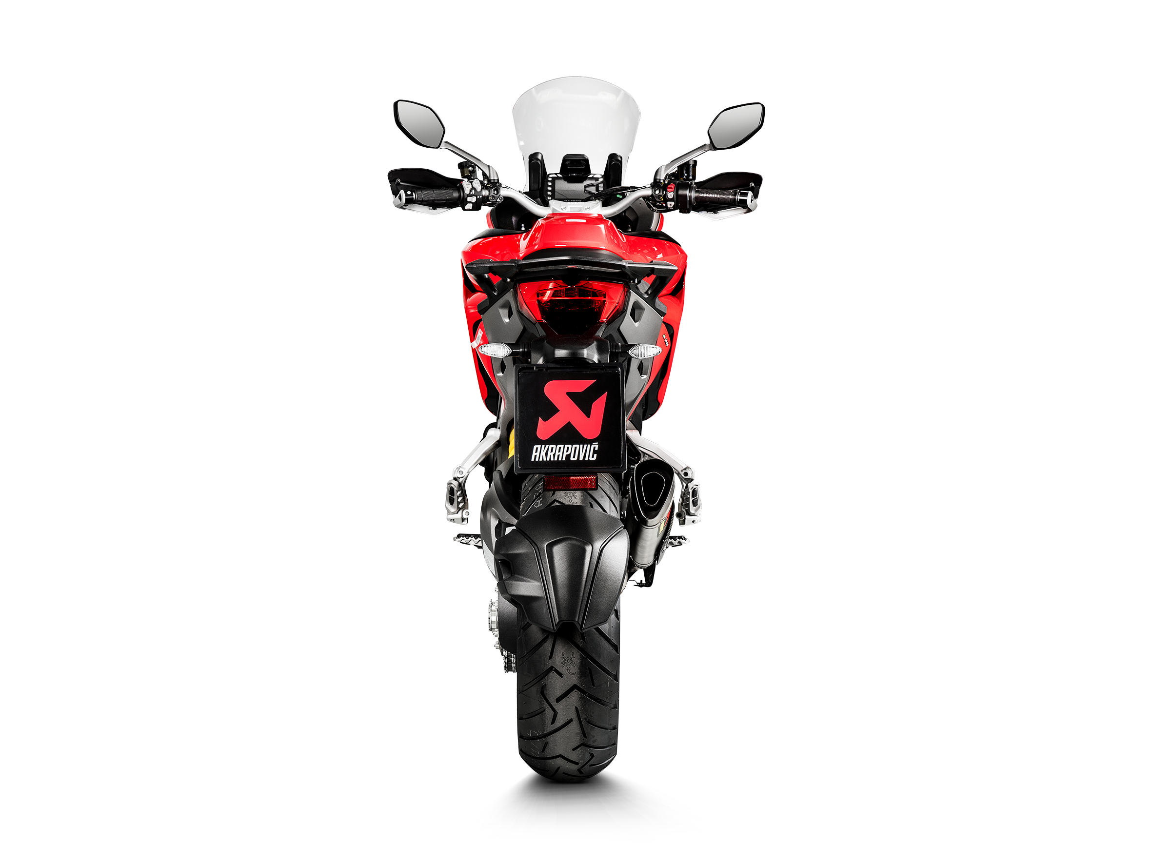 ポンパドー ビター サイレンサー Akrapovic Titanium Ducati Multistrada Enduro 1260  2019-2020のサイレンサースリップ SILENCER SLIP ON AKRAPOVIC TITANIUM DUCATI MU 