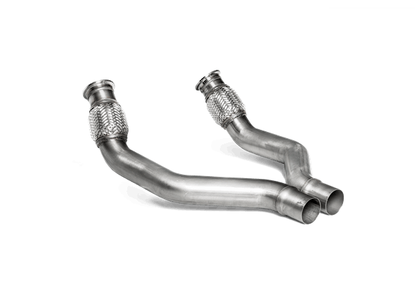 Link pipe set (SS) - for Akrapovič aftermarket exhaust system L-AU/SS/3