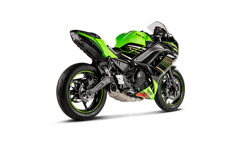 Kawasaki Ninja 650 2020 Racing Line (Titanium) - Akrapovič Motorcycle  Exhaust