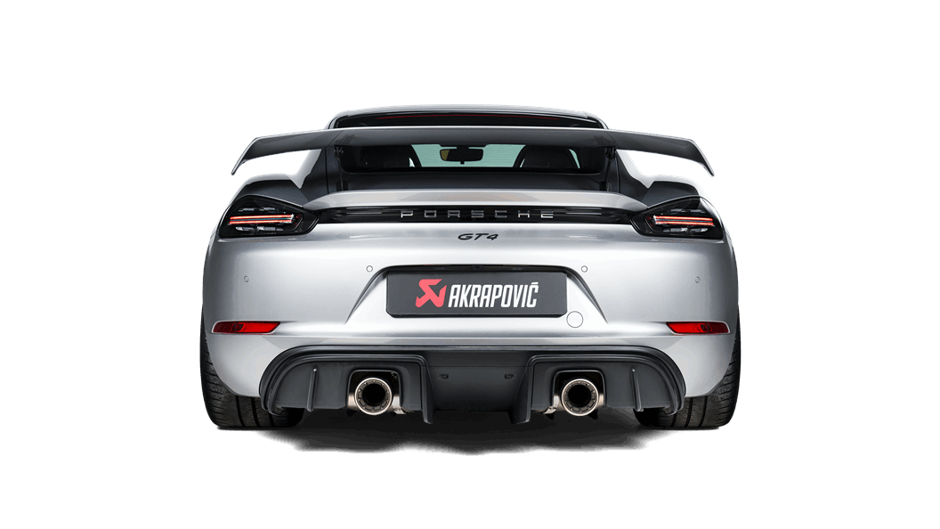 Porsche 718 Cayman Gts 4 0 Boxster Gts 4 0 Tail Pipe Set Titanium Akrapovic Car Exhaust