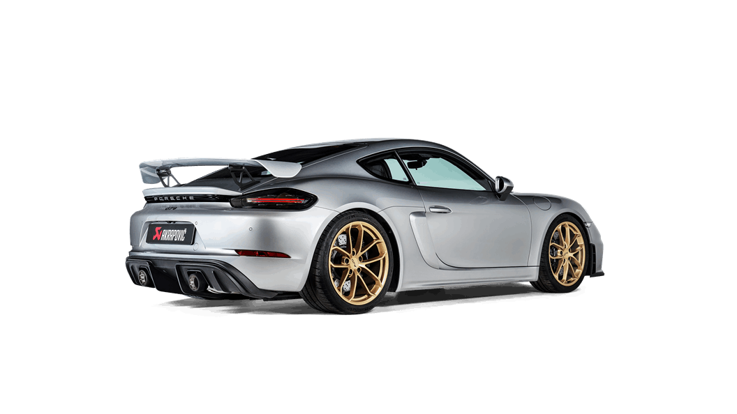Porsche 718 Cayman Gts 4 0 Boxster Gts 4 0 Tail Pipe Set Titanium Black Akrapovic Car Exhaust Porsche 718 Cayman Gts 4 0 Boxster Gts 4 0 Tail Pipe Set Titanium Black Akrapovic Car Exhaust