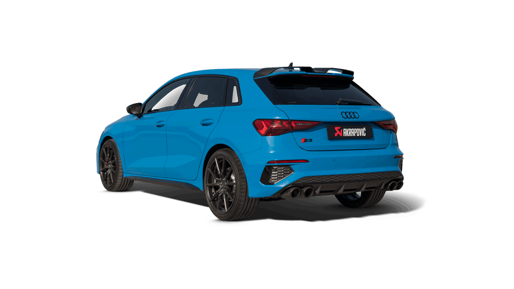 Wegenbouwproces Kakadu Worden Audi S3 Sportback (8Y) - OPF/GPF 2021 Evolution Line (Titanium) - Akrapovič  Car Exhaust