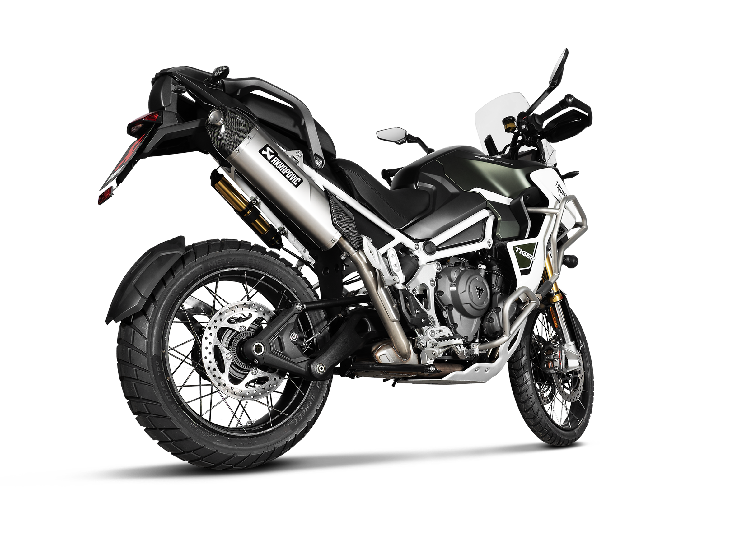 Triumph tiger 800 on sale akrapovic exhaust